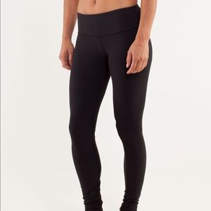 Lululemon Black Wunder Under High Rise Legging Pant